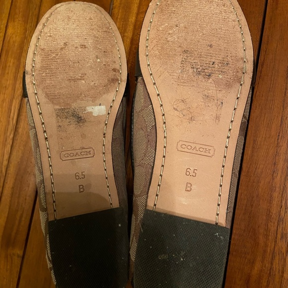 Coach signature Leather brown flats loafers - Picture 12 of 12